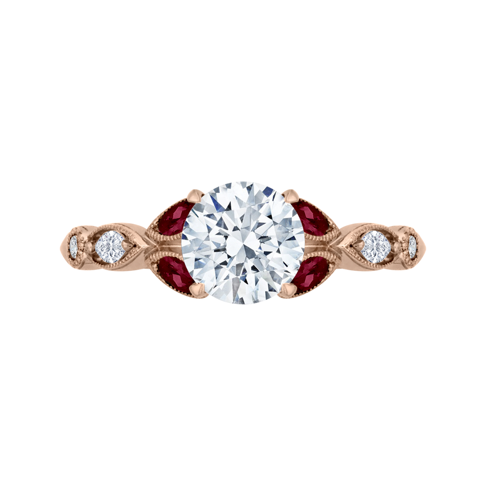 Diamond and Ruby Engagement Ring CARIZZA CA0212E-R37P