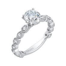 Load image into Gallery viewer, Round Diamond Engagement Ring CARIZZA CA0213EQ-37W
