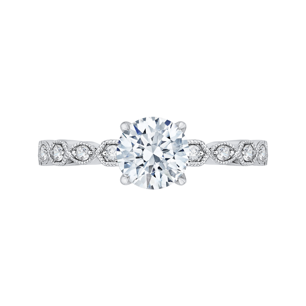 Round Diamond Engagement Ring CARIZZA CA0213EQ-37W