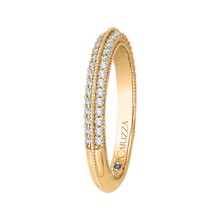 Load image into Gallery viewer, Yellow Gold Round Diamond Wedding Band CARIZZA CA0217B-37-1.50

