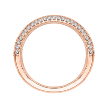 Load image into Gallery viewer, Rose Gold Round Diamond Wedding Band CARIZZA CA0217B-37P-1.50

