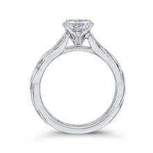 Load image into Gallery viewer, Criss-Cross Shank Round Diamond Engagement Ring CARIZZA CA0228EQ-37W
