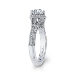 Split Shank Diamond Engagement Ring CARIZZA CA0229EH-37W