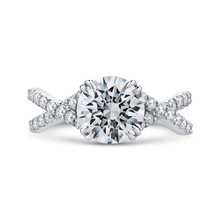 Load image into Gallery viewer, Split Shank Round Diamond Engagement Ring CARIZZA CA0231EQ-37W-2.00
