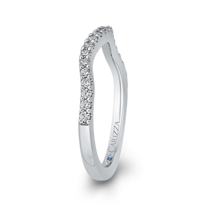 Curving Diamond Wedding Band CARIZZA CA0235BH-37W-1.00