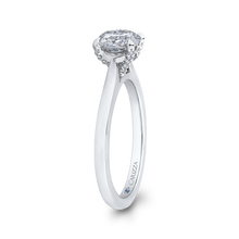 Load image into Gallery viewer, Plain Shank Round Diamond Classic Engagement Ring CARIZZA CA0240E-37W-1.00
