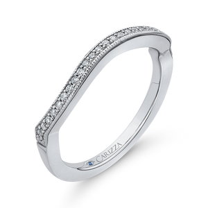 Curving Diamond Wedding Band CARIZZA CA0242BH-37W-1.00