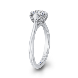 Semi-Mount Diamond Classic Engagement Ring CARIZZA CA0248E-37W-1.00