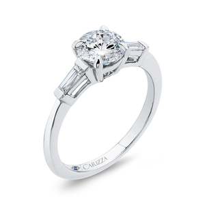 Round Diamond Classic Engagement Ring CARIZZA CA0251E-37W-1.00