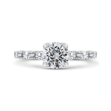 Load image into Gallery viewer, Signature Round Cut Diamond Engagement Ring CARIZZA CA0252E-37W-1.00
