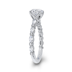 Signature Round Cut Diamond Engagement Ring CARIZZA CA0252E-37W-1.00
