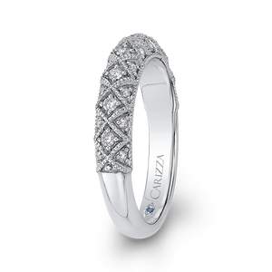 Braided Diamond Wedding Band CARIZZA CA0255BH-37W-1.00