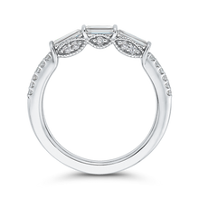 Load image into Gallery viewer, Round &amp; Baguette Diamond Wedding Band CARIZZA CA0256BH-37W-1.00
