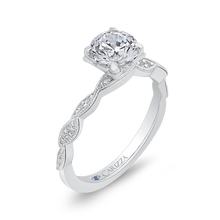 Load image into Gallery viewer, Semi-Mount Round Diamond Floral Engagement Ring CARIZZA CA0259EH-37W-1.00

