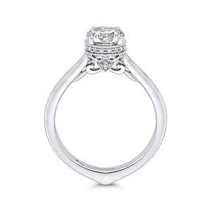 Semi-Mount Round Diamond Engagement Ring CARIZZA CA0261EH-37W-1.00