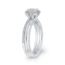 Load image into Gallery viewer, Round Diamond Floral Engagement Ring CARIZZA CA0275EH-37W-1.00
