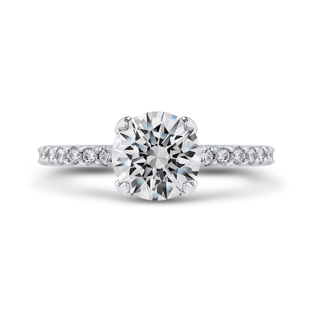 Round Diamond Classic Engagement Ring CARIZZA CA0276EQ-37W-1.50