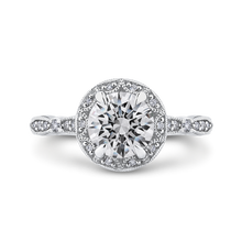 Load image into Gallery viewer, Round Diamond Halo Engagement Ring CARIZZA CA0281E-37W-1.50
