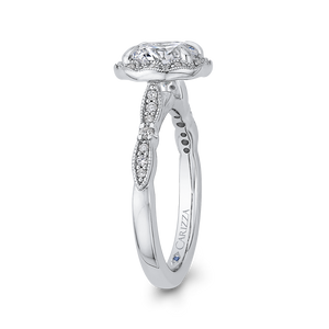 Round Diamond Halo Engagement Ring CARIZZA CA0281E-37W-1.50