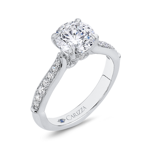 Round Diamond Engagement Ring CARIZZA CA0283EH-37W-1.50