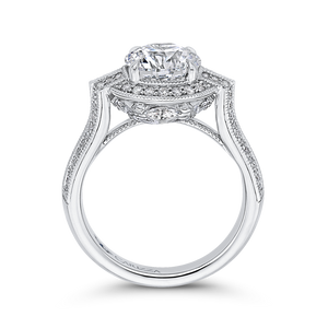 Cathedral Style Diamond Engagement Ring CARIZZA CA0286EH-37W-2.00