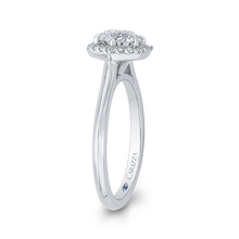 Load image into Gallery viewer, Round Diamond Hexagon Shape Halo Engagement Ring CARIZZA CA0290E-37W-1.00
