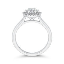Load image into Gallery viewer, Round Diamond Hexagon Shape Halo Engagement Ring CARIZZA CA0290E-37W-1.00
