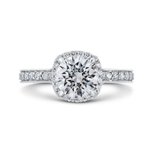 Load image into Gallery viewer, Semi-Mount Round Diamond Halo Engagement Ring CARIZZA CA0291EQ-37W-1.50
