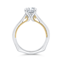 Load image into Gallery viewer, Yellow and White Gold Round Diamond Engagement Ring CARIZZA CA0402EH-37WY-1.50
