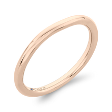Load image into Gallery viewer, Rose Gold Curved Plain Wedding Band CARIZZA CA0405B-P-1.50
