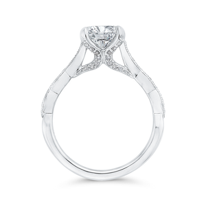 Semi-Mount Round Diamond Engagement Ring CARIZZA CA0410EH-37W-1.50