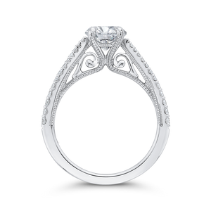 Semi-Mount Round Diamond Engagement Ring CARIZZA CA0413EH-37W-1.00