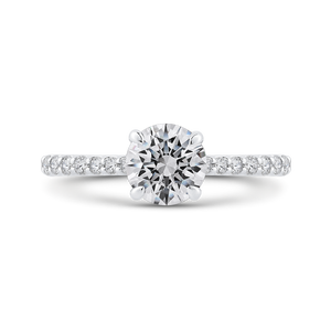 Round Diamond Engagement Ring CARIZZA CA0416EH-37WP-1.00