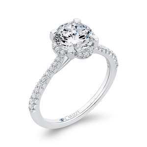 Round Diamond Engagement Ring CARIZZA CA0418EH-37W-1.50