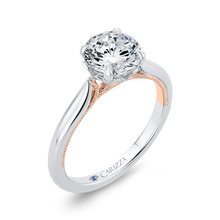 Load image into Gallery viewer, Plain Shank Round Diamond Engagement Ring CARIZZA CA0419E-37WP-1.50
