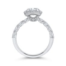 Load image into Gallery viewer, Round Diamond Halo Engagement Ring CARIZZA CA0420EH-37W-1.00
