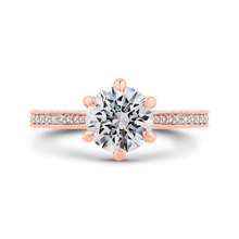 Load image into Gallery viewer, Rose Gold Semi-Mount Engagement Ring CARIZZA CA0423EQ-37P-1.50

