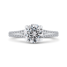 Load image into Gallery viewer, Split Side Euro Shank Round Diamond Engagement Ring CARIZZA CA0429EH-37WY-1.50

