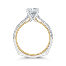 Load image into Gallery viewer, Split Side Euro Shank Round Diamond Engagement Ring CARIZZA CA0429EH-37WY-1.50
