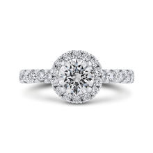 Load image into Gallery viewer, Semi-Mount Round Diamond Halo Engagement Ring CARIZZA CA0436EH-37W-1.00
