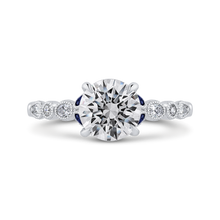 Load image into Gallery viewer, Sapphire Semi-Mount Round Diamond Engagement Ring CARIZZA CA0440EH-S37W-1.50
