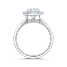 Load image into Gallery viewer, Plain Shank Diamond Halo Engagement Ring CARIZZA CA0444E-37W-1.00
