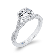 Load image into Gallery viewer, Split Shank Diamond Engagement Ring CARIZZA CA0450EH-37W-1.50
