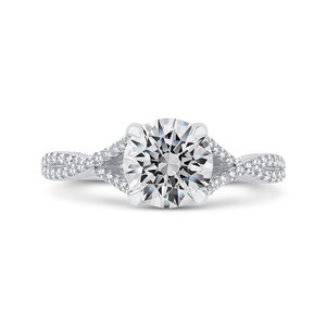 Split Shank Diamond Engagement Ring CARIZZA CA0450EH-37W-1.50