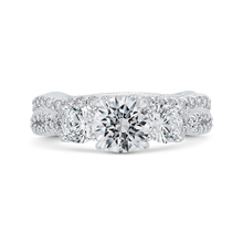 Load image into Gallery viewer, Semi-Mount Three Stone Engagement Ring CARIZZA CA0455EH-37W-1.00
