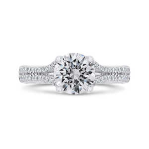 Euro Shank Semi-Mount Diamond Engagement Ring CARIZZA CA0471EH-37W-1.50