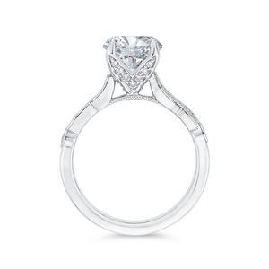 Semi-Mount Round Diamond Engagement Ring CARIZZA CA0473EH-37W-1.50