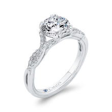 Load image into Gallery viewer, Crossover Shank Diamond Engagement Ring CARIZZA CA0476E-37W-1.50
