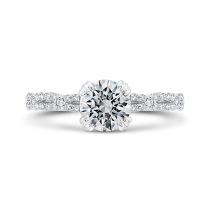 Crossover Semi-Mount Diamond Engagement Ring CARIZZA CA0480EH-37W-1.00