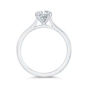 Plain Shank Solitaire Engagement Ring CARIZZA CA0494E-W-1.00